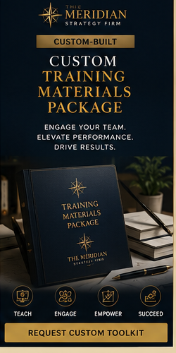CUSTOM TRAINING MATERIALS PACKAGE $1,500