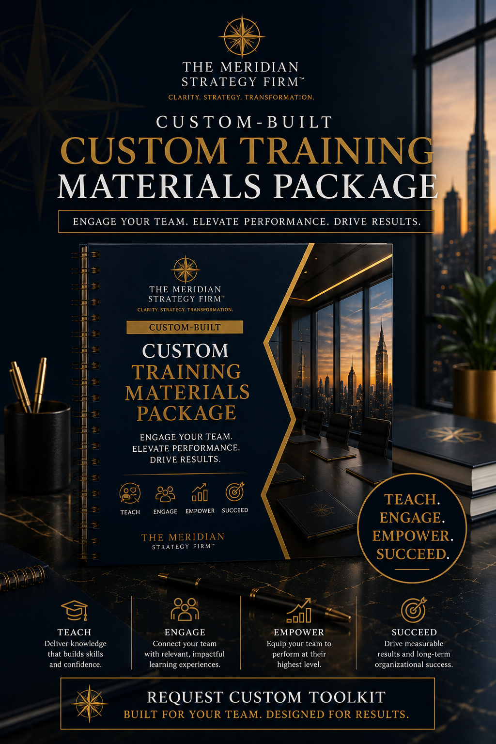 CUSTOM TRAINING MATERIALS PACKAGE $1,500